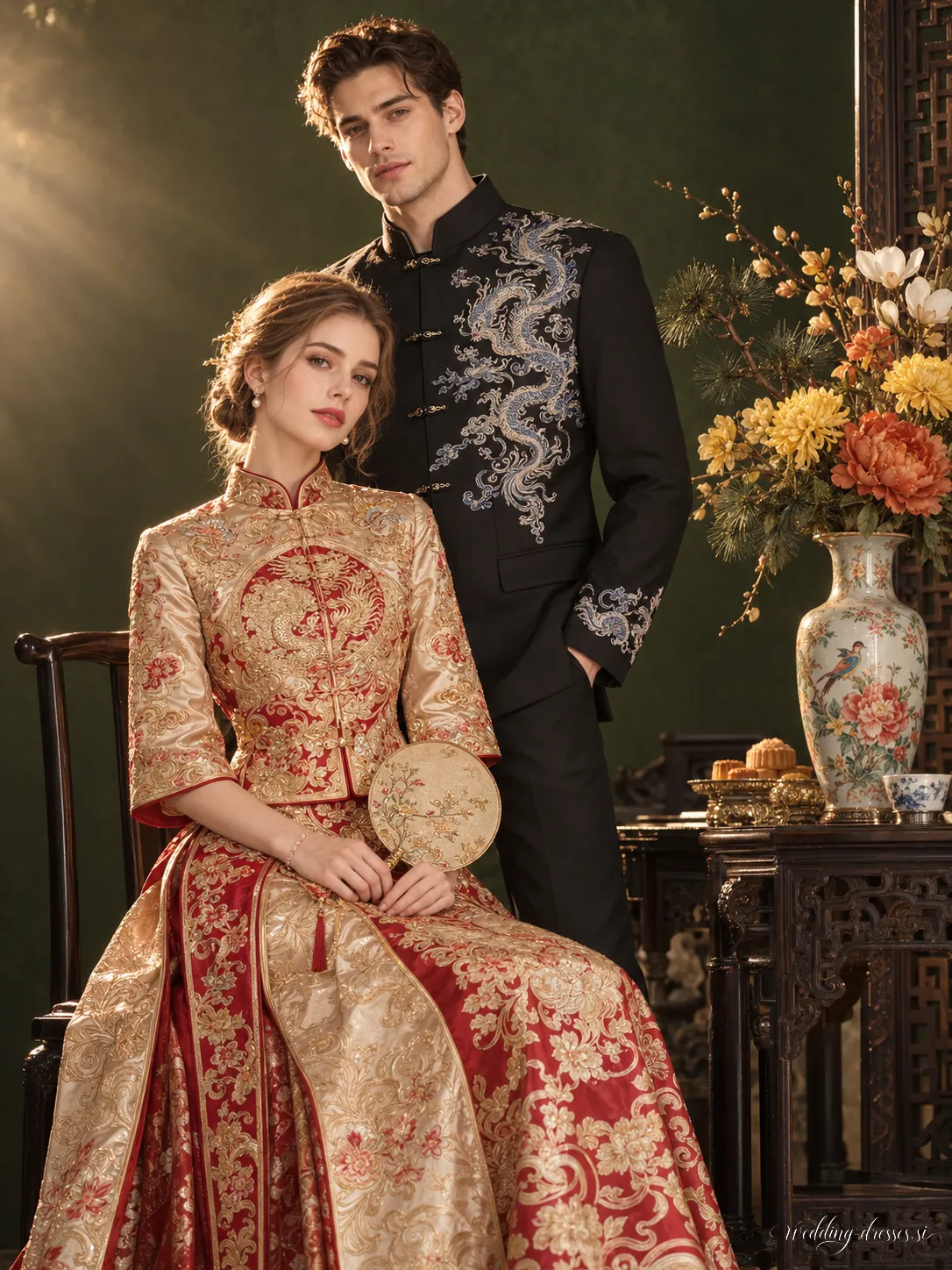 Chinese-Inspired Wedding Portrait 29