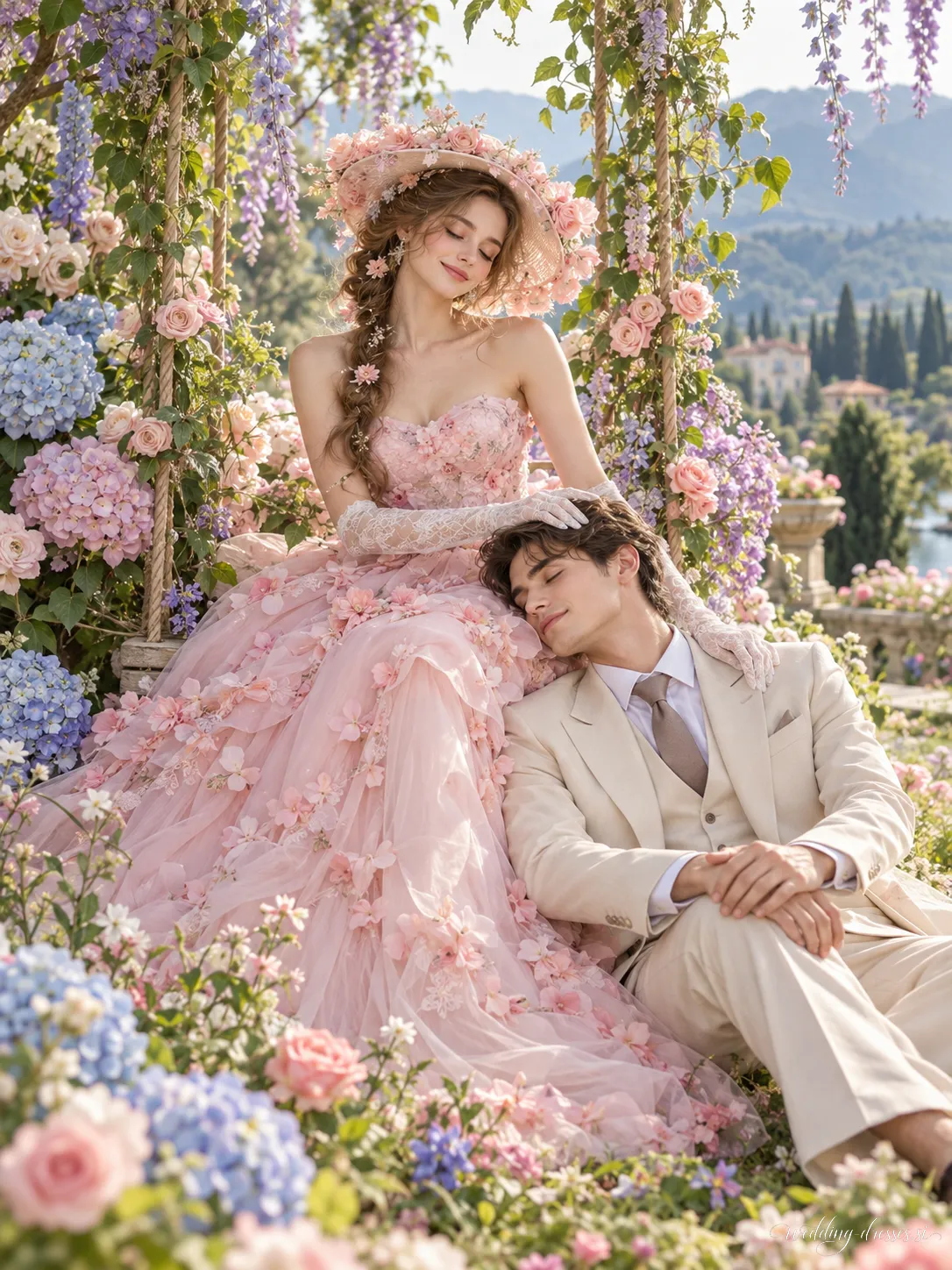 Romantic Garden Wedding Portrait 20