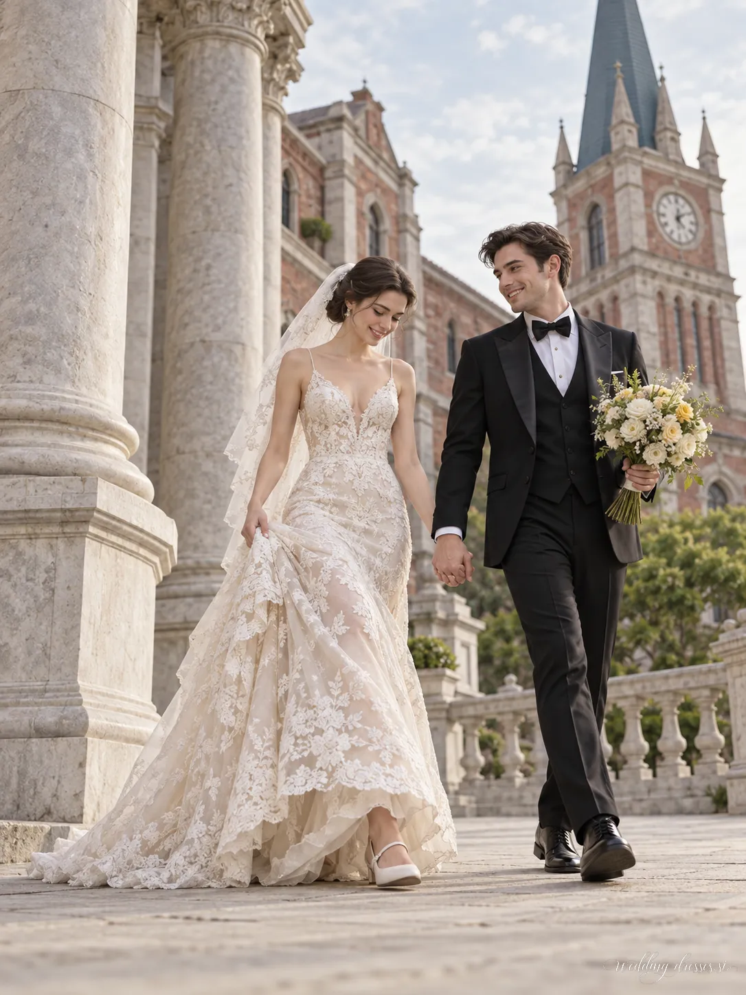 Vintage European Wedding Portrait 5