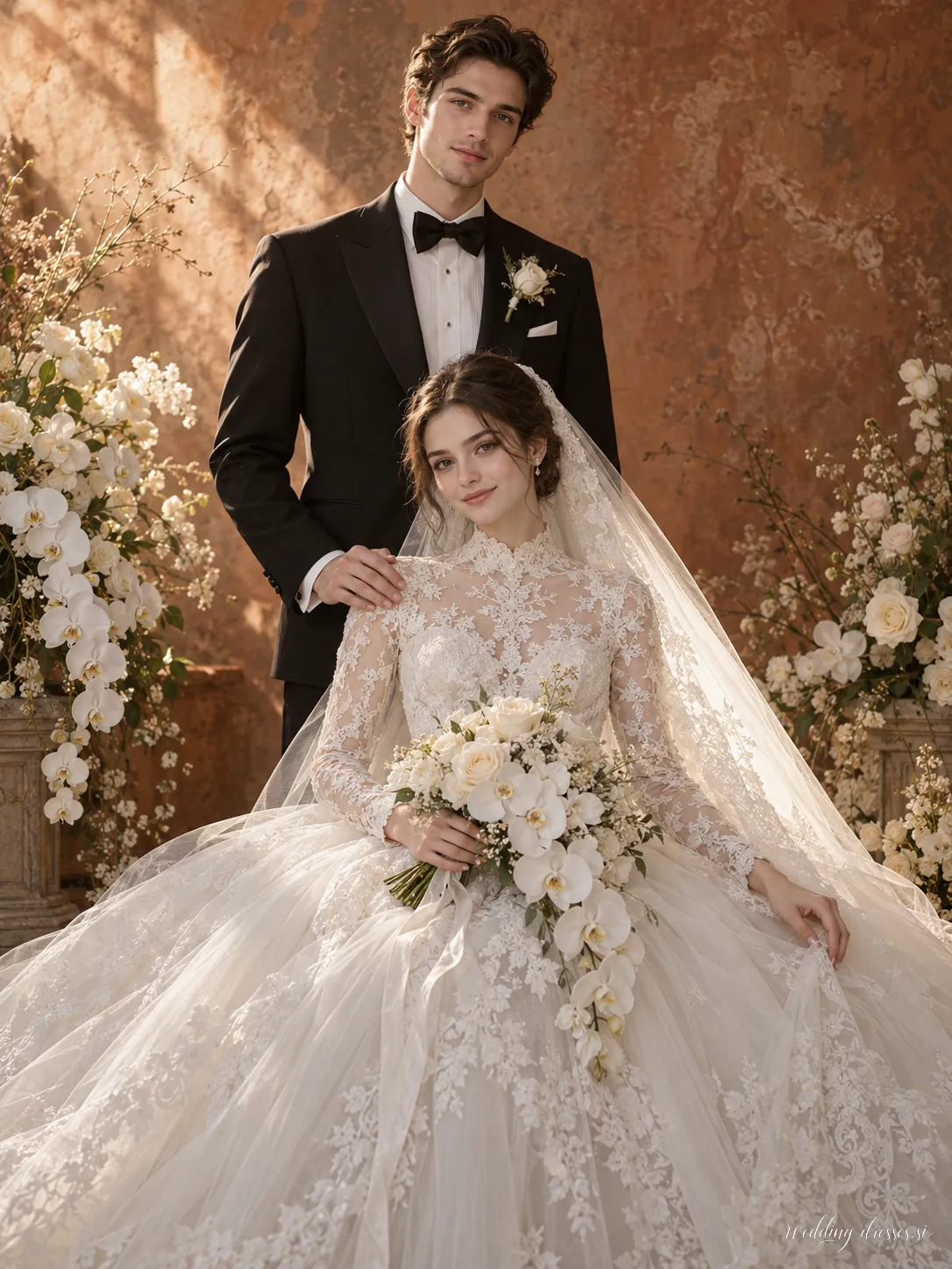 Vintage European Wedding Portrait 7